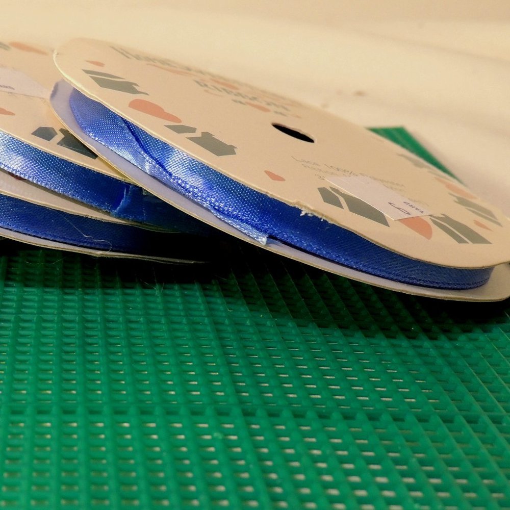 Home Sweet Home 5/8" Brite Blue Ribbon